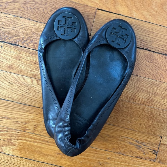 Tory Burch Black Ballet Flats, Size 9 - Picture 2 of 4